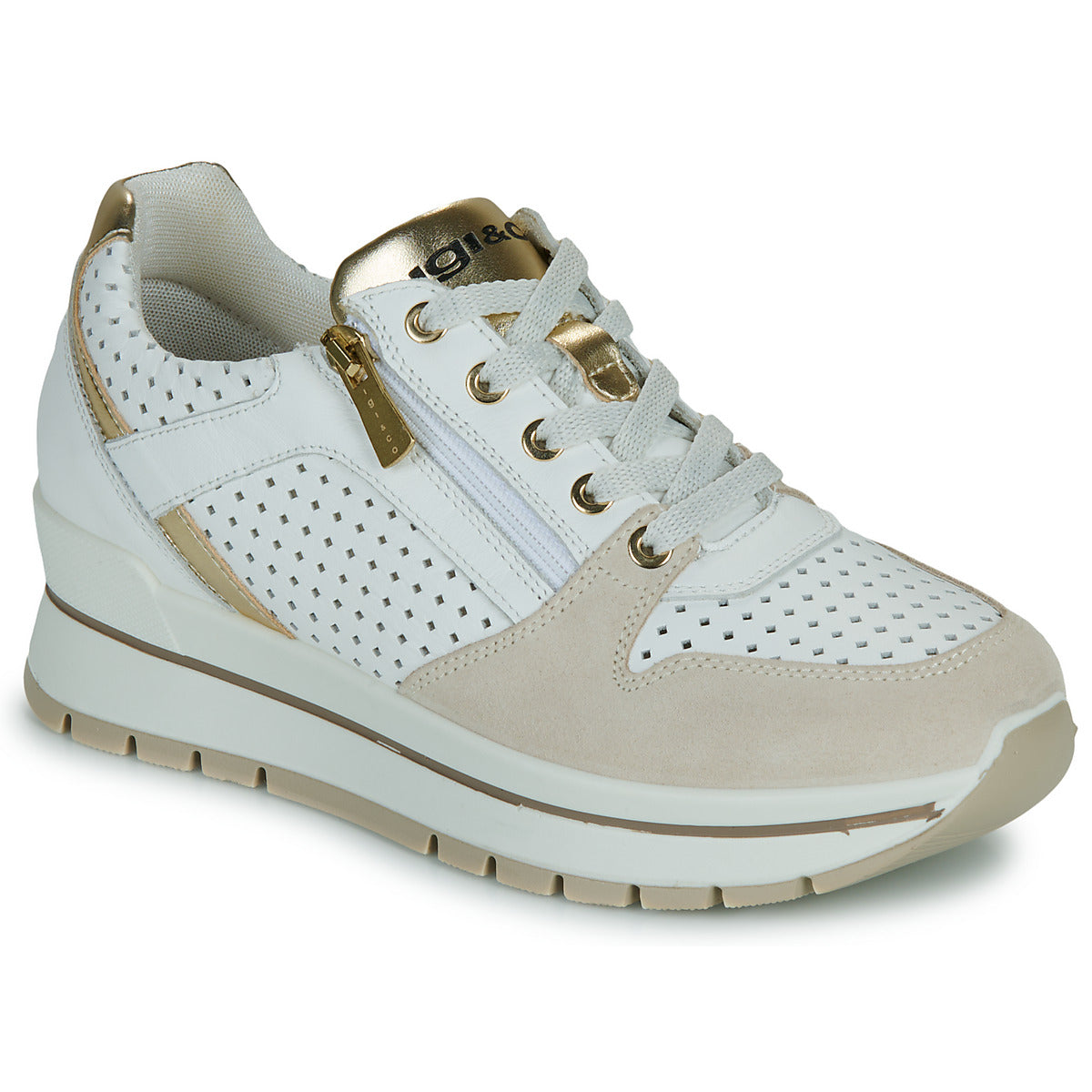 IGI&CO SNEAKERS ORO CERNIERA