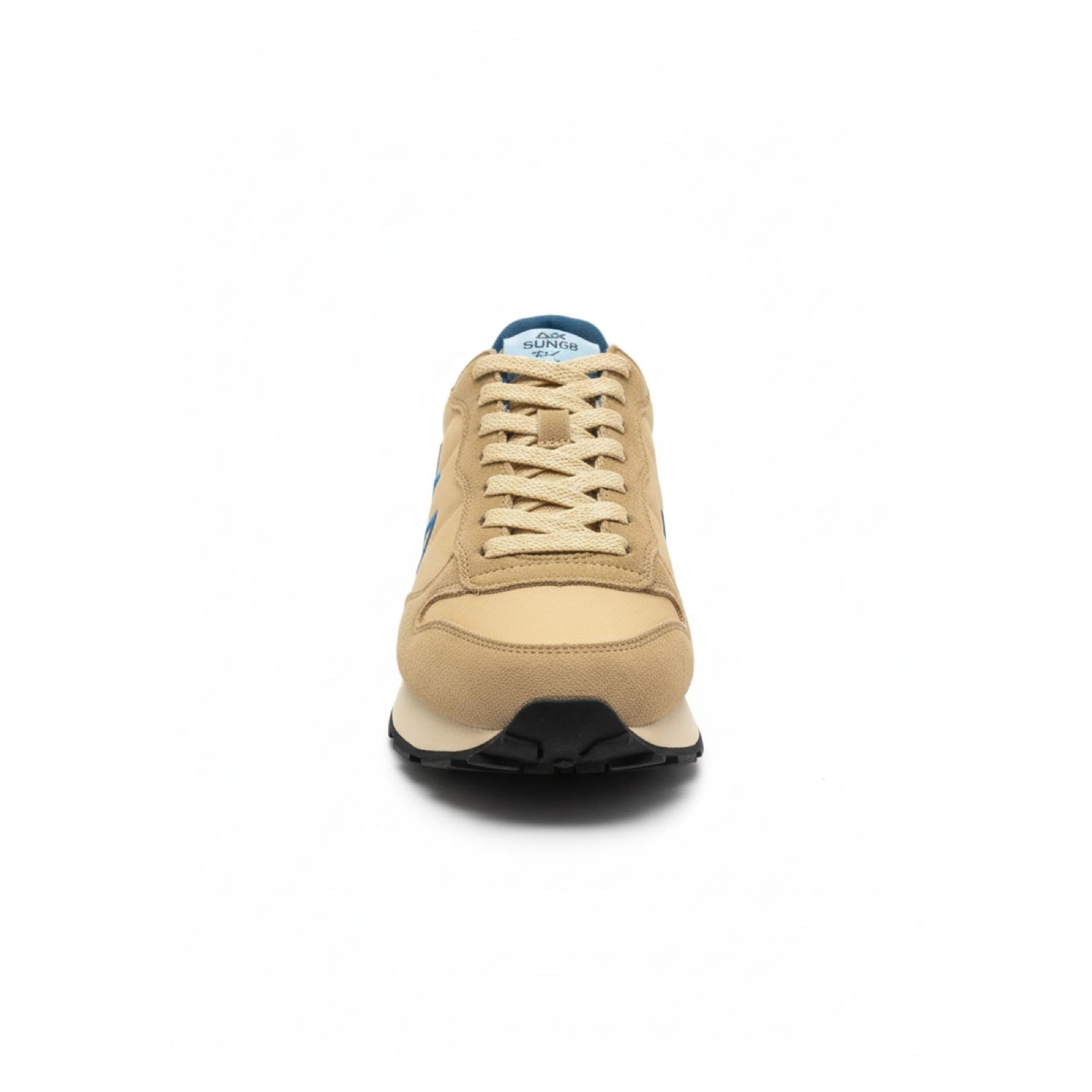 Sneakers Uomo SUN68 Tom Beige e Blu – Sneaker Running Casual in Nylon e Suede
