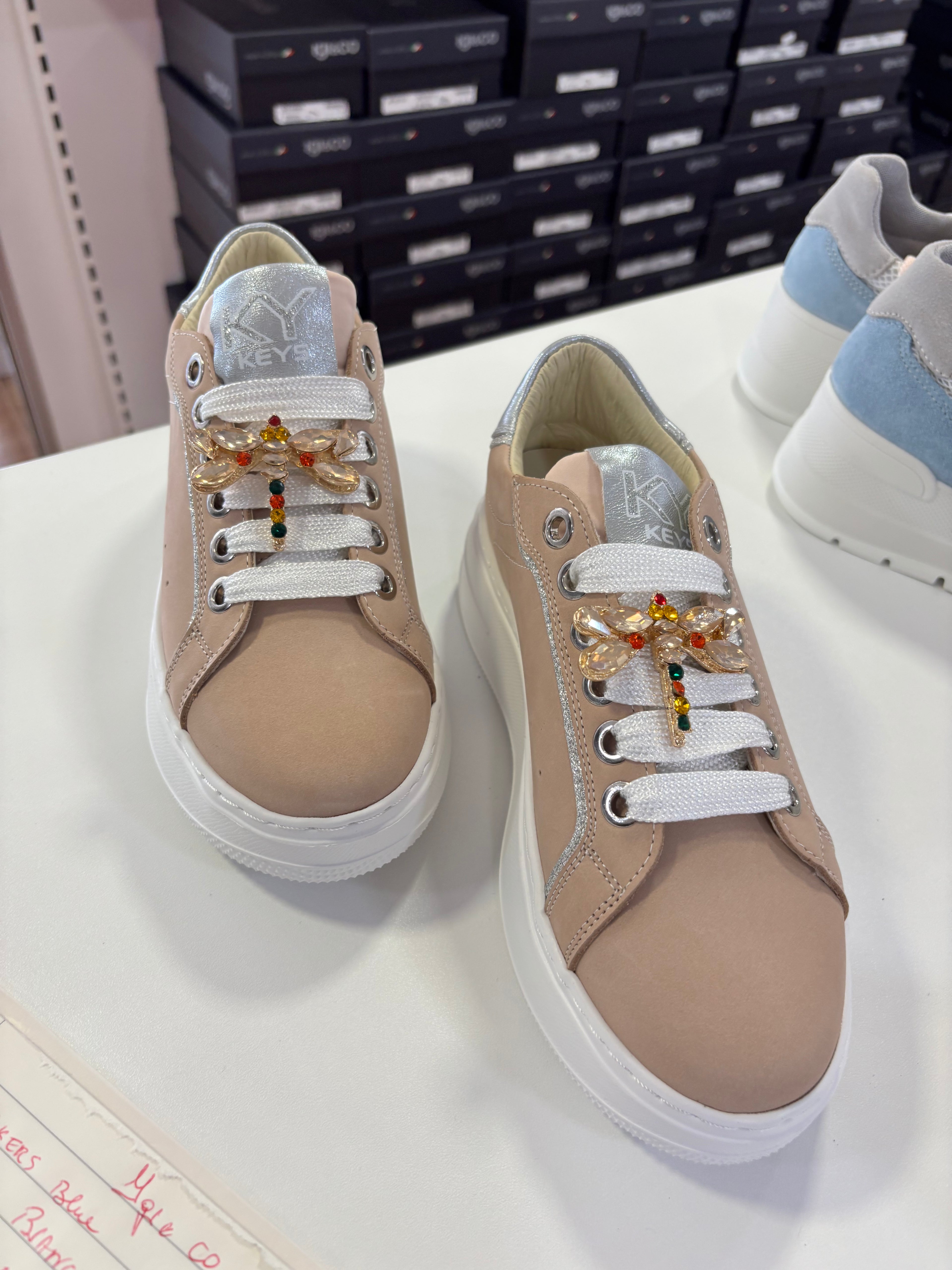 KEYS SNEAKERS ROSA CON LIBELLULA