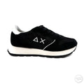Sneaker Donna SUN68 Ally Glitter in Suede e Lurex Nero